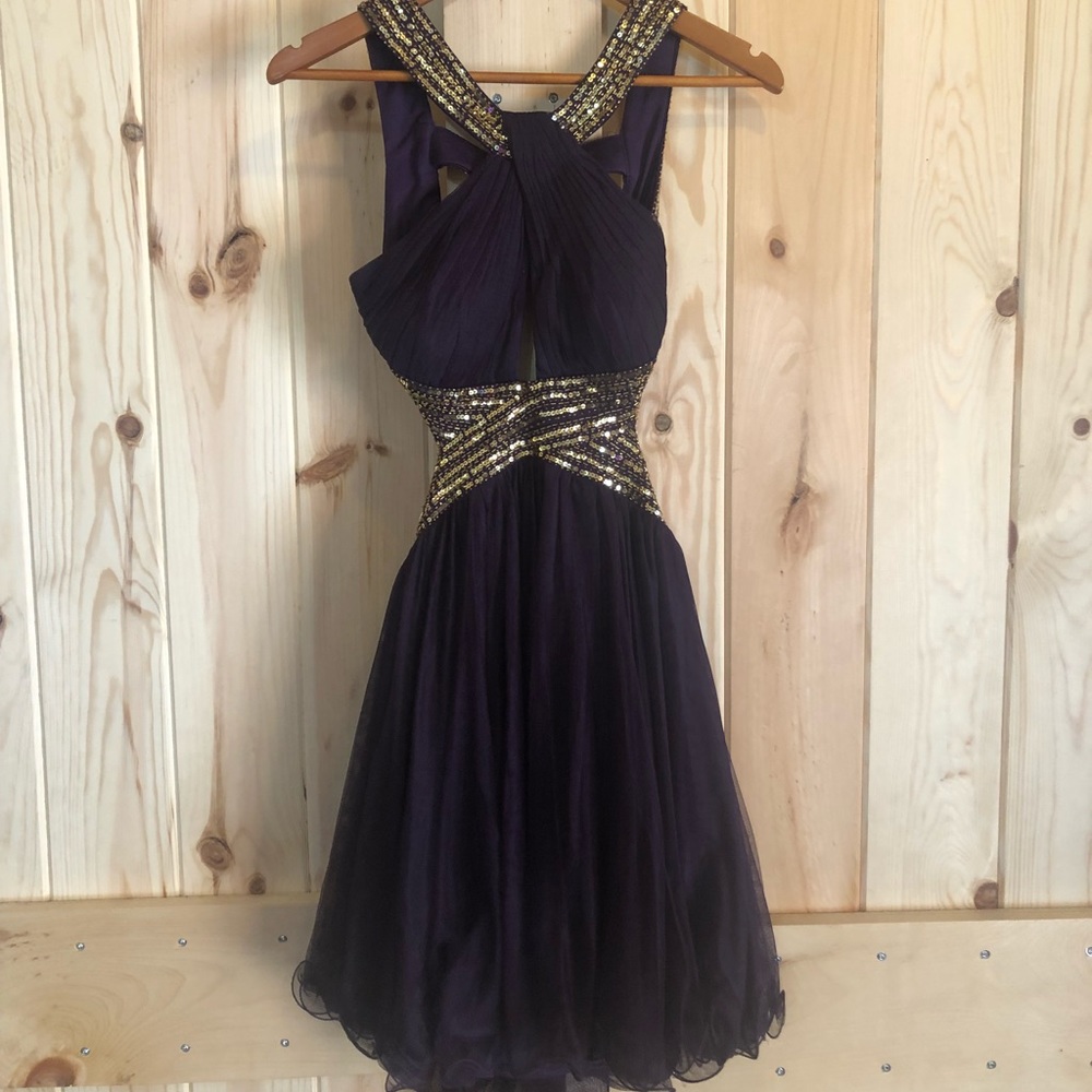 Purple homecoming dress